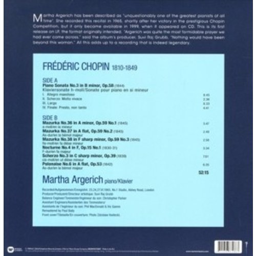 Erato/Warner Classics Chopin: The Legendary 1965 Rec