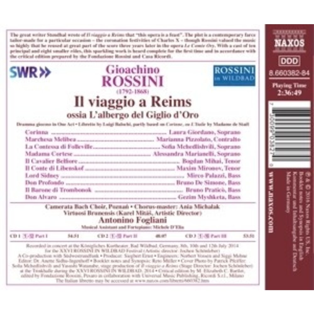 Naxos Il Viaggio A Reims