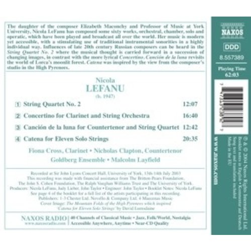 Naxos Lefanu:cantena For Eleven Solo