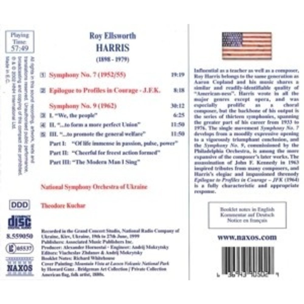 Naxos Harris: Sym.nos.7 And 9