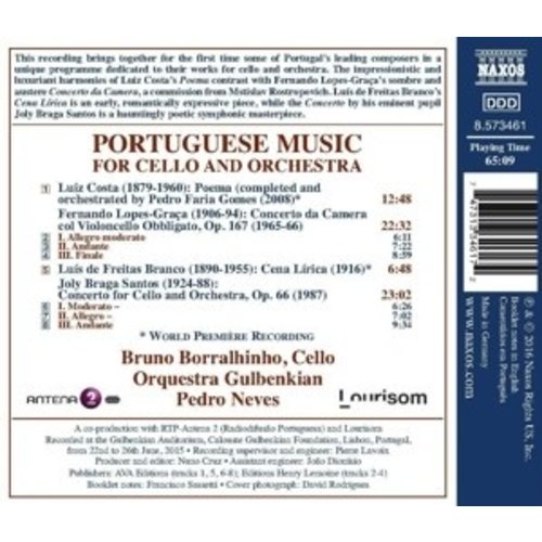 Naxos Portuguese Music For Cello And Orchestra