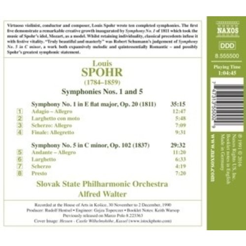 Naxos Symphonies Nos.1 And 5