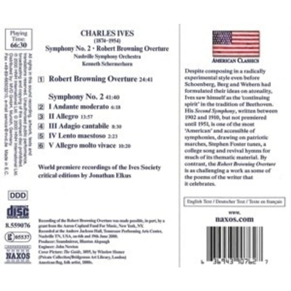 Naxos Ives: Sym.no.2 Robert Browning
