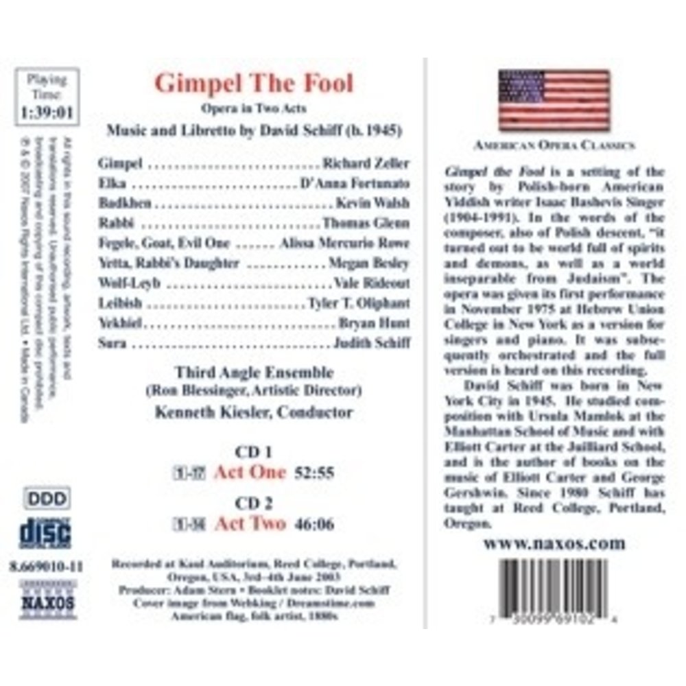 Naxos Schiff, D.: Gimpel The Fool