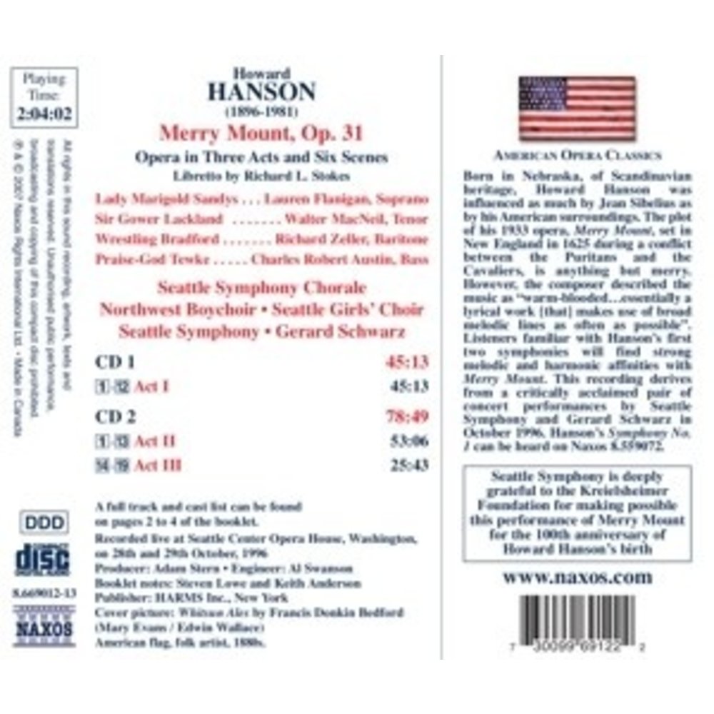 Naxos Hanson: Merry Mount-Seattle
