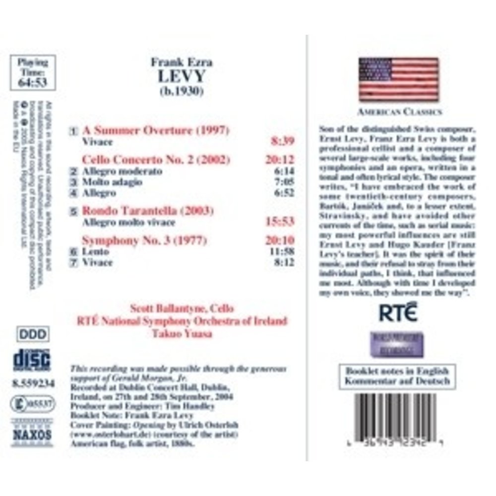 Naxos Levy: Symph. No. 3 /Cello *Delete*