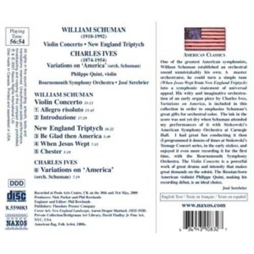 Naxos Schuman William:violin Concert