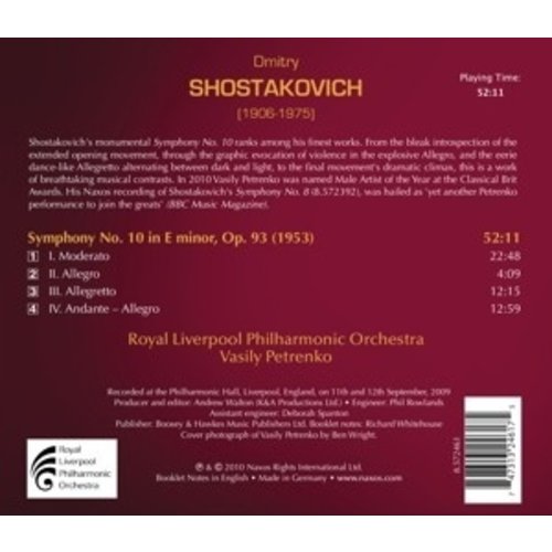 Naxos Shostakovich: Symphony No.10