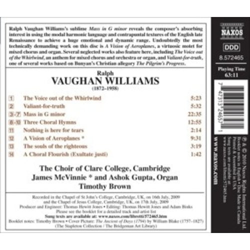 Naxos Vaughan Williams: Sacred Choral