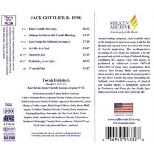 Naxos Gottlieb Jack: Love Songs For