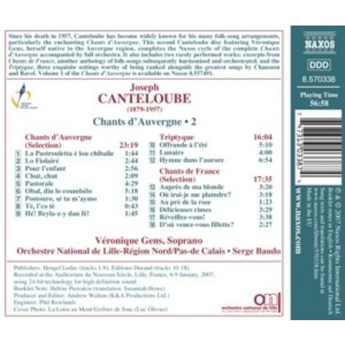 Naxos Canteloube: Chants D'auvergne V.2