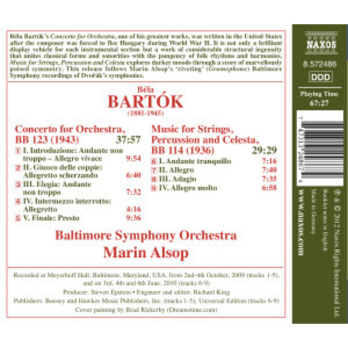 Naxos Bartok: Concerto For Orchestra