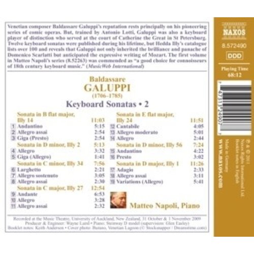 Naxos Galuppi: Keyboard Sonatas 2