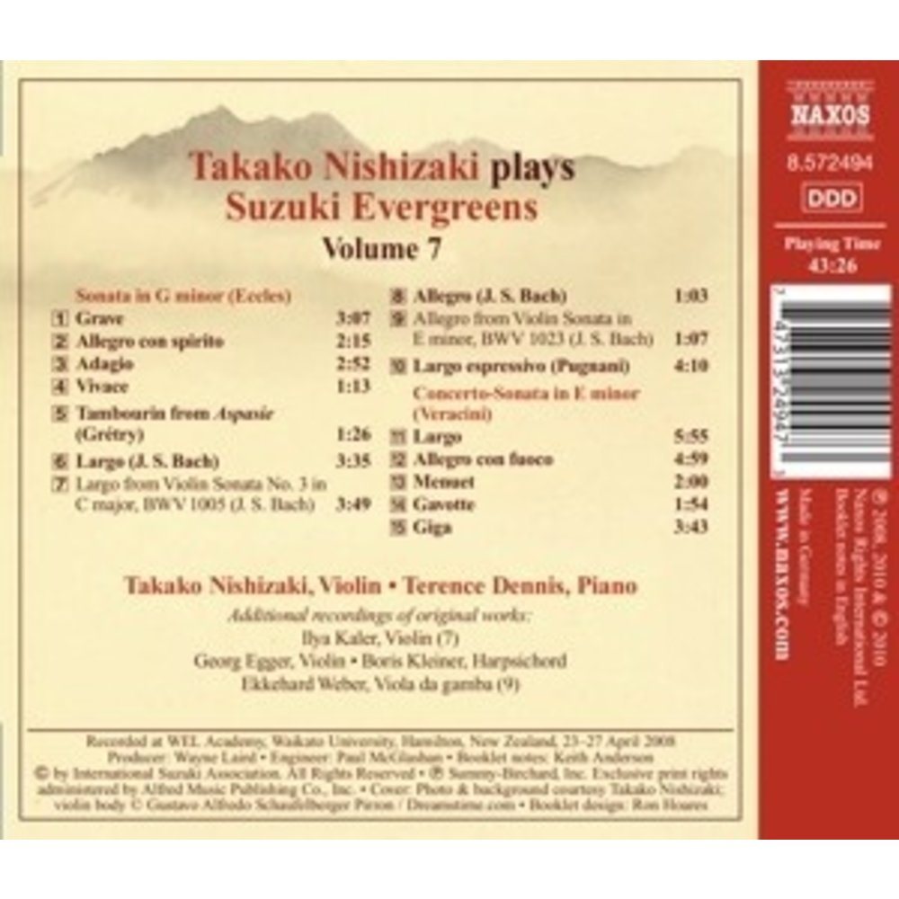 Naxos Nishizaki: Suzuki Evergreens 7