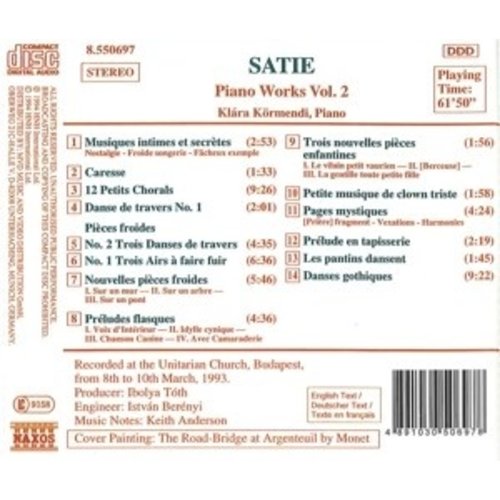 Naxos Satie: Piano Works Vol.2