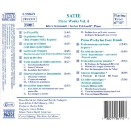 Naxos Satie: Piano Works Vol.4