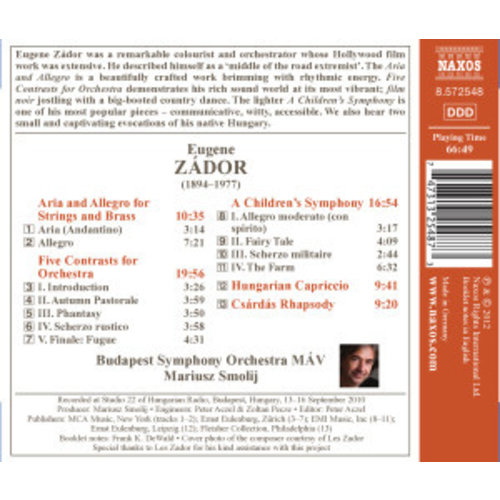 Naxos Zador: Five Contrasts