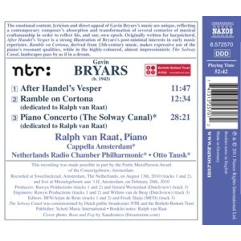 Naxos Bryars: Piano Concerto