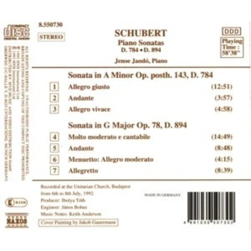 Naxos Schubert: Piano Son. D784&D894