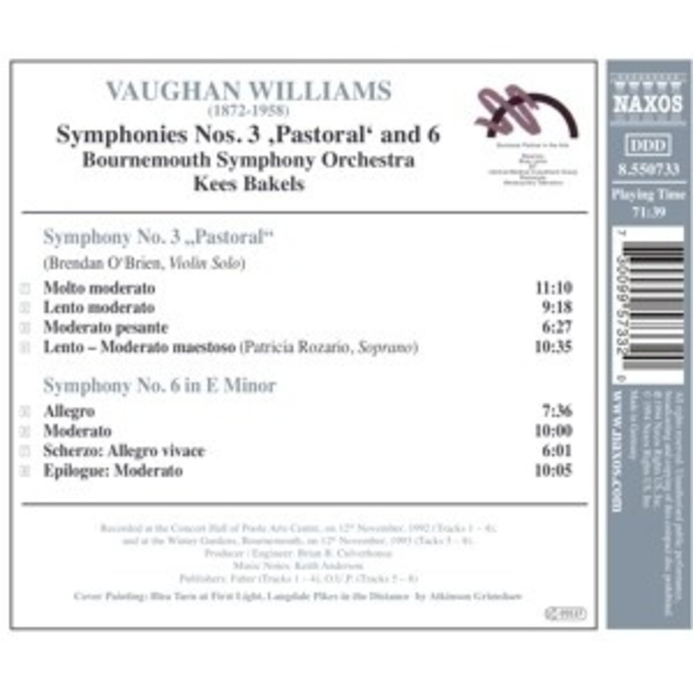 Naxos Symphonies 3&6