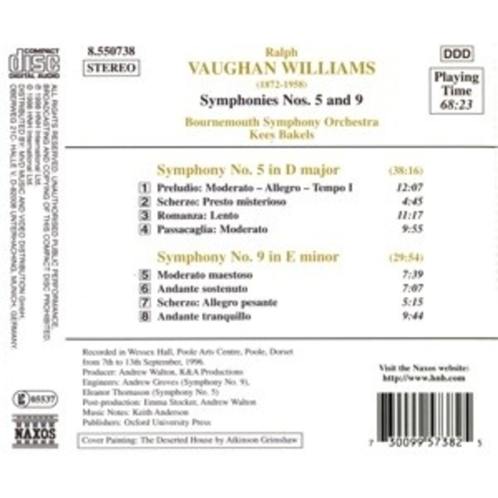 Naxos Symphony 5 & 9