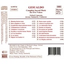 Naxos Gesualdo:sacred Music 5 Voices