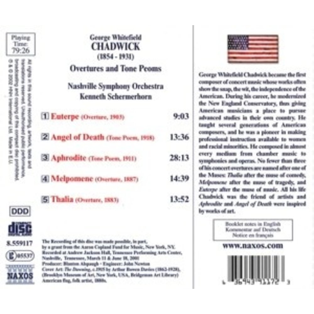 Naxos Chadwick: Overtures&Tone Poems