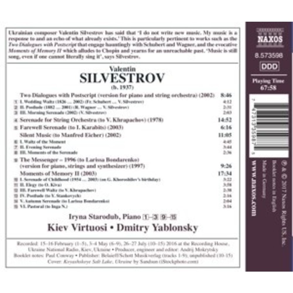 Naxos Moments Of Memory Ii . Serenade . The Messenger -