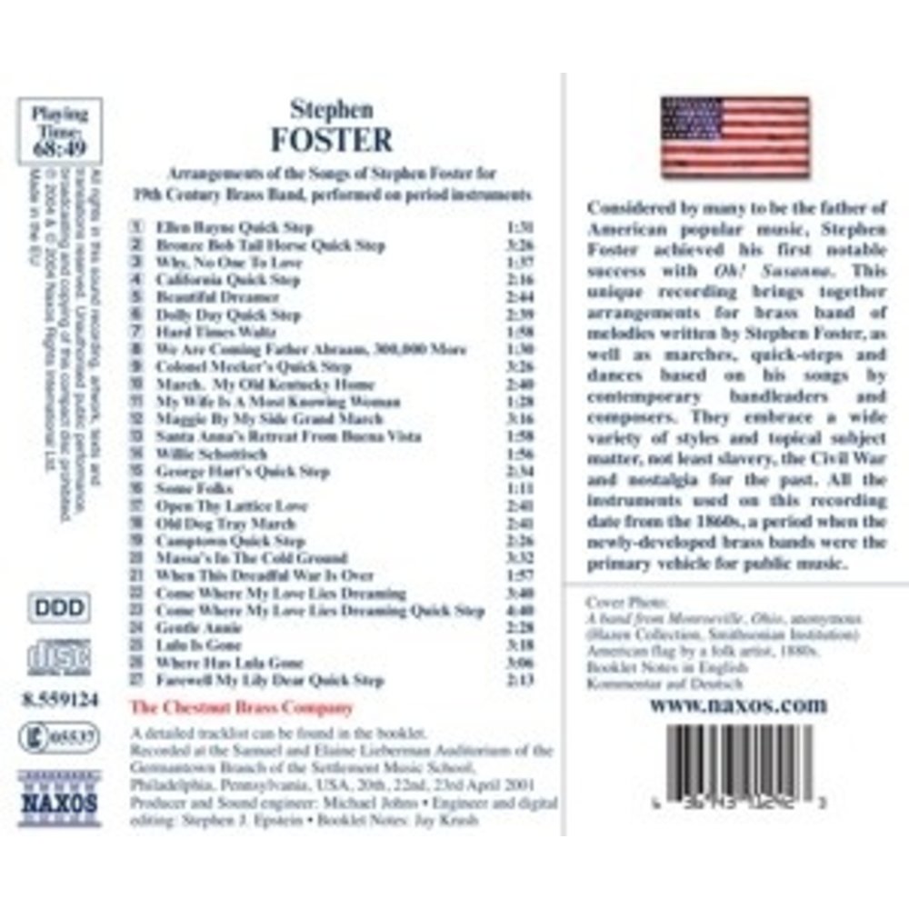 Naxos Foster Stephen:foster For Bras
