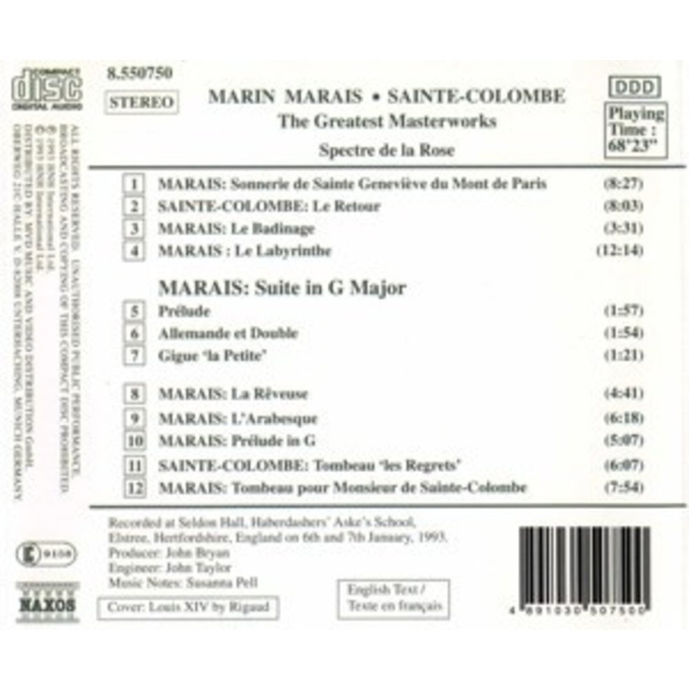 Naxos Masterworks For Viols