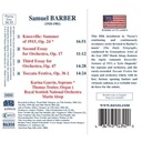Naxos Barber: Knoxville:summer Of 15