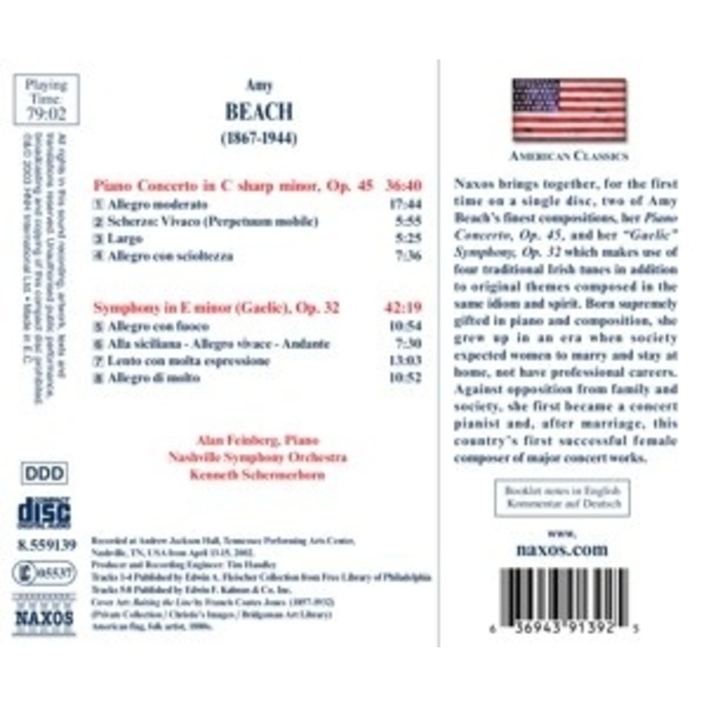 Naxos Beach:  Gaelic  Sym. Piano Con