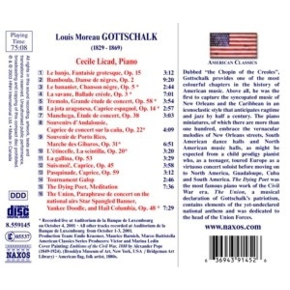 Naxos Gottschalk: Piano Music