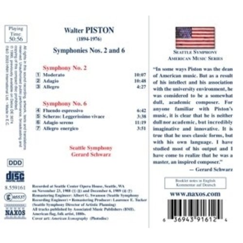 Naxos Piston: Symphony No.2 & 6