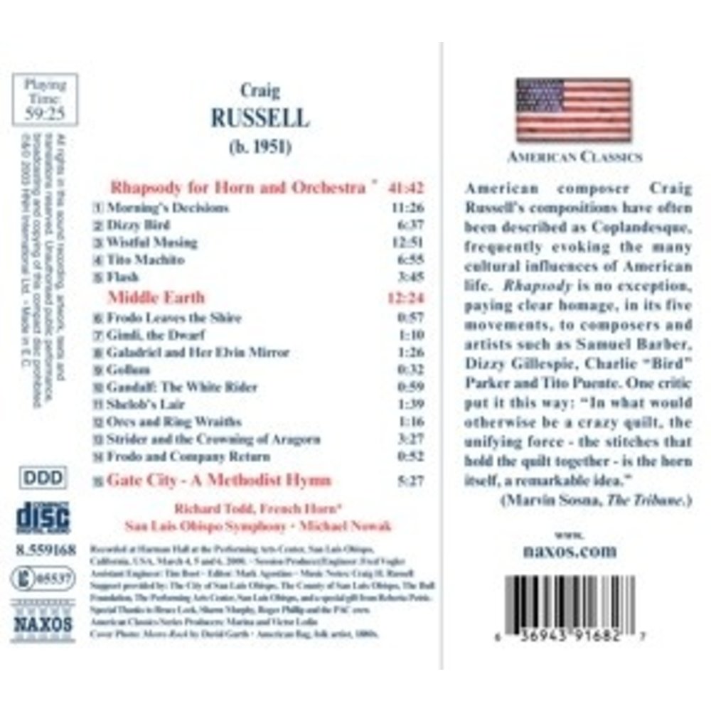 Naxos Russell: Rhapsody For Horn&Orc