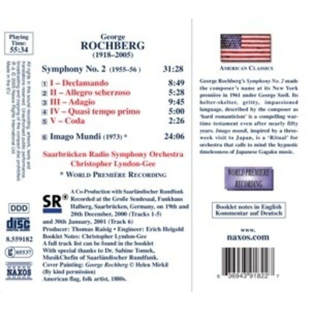 Naxos Rochberg: Symphony No. 2 / Ima
