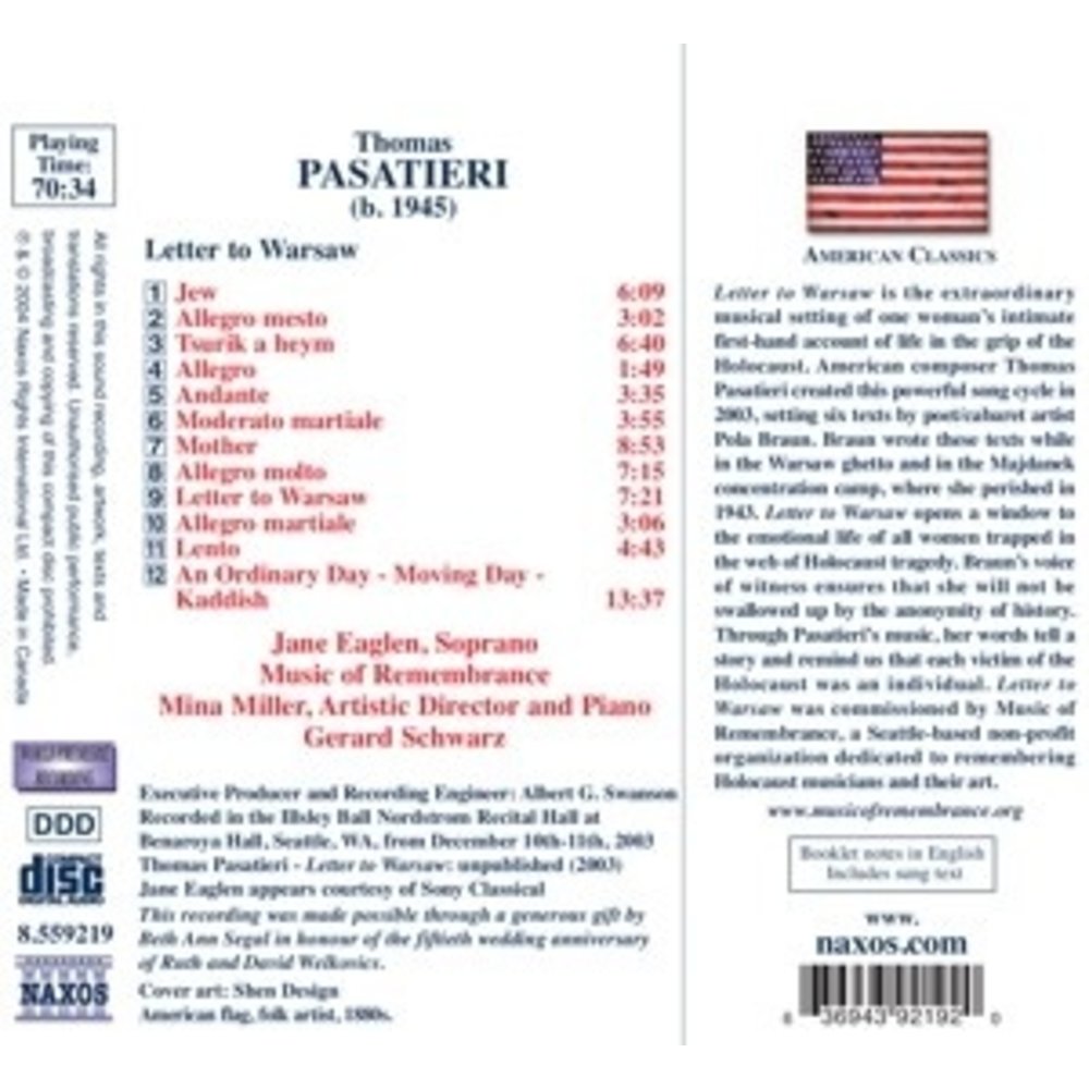 Naxos Letter To Warsaw