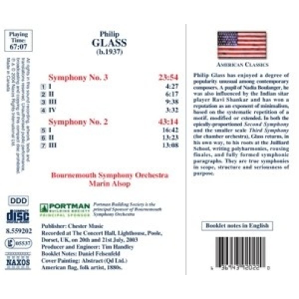 Naxos Glass: Symphonies Nos. 2 And 3