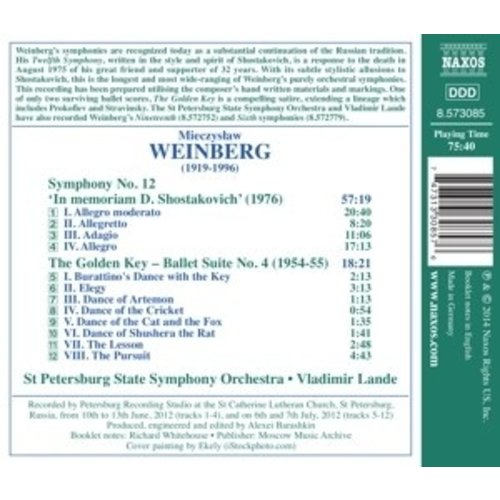 Naxos Weinberg,Symphony No.12 'In Memory Of Dmitry Shost