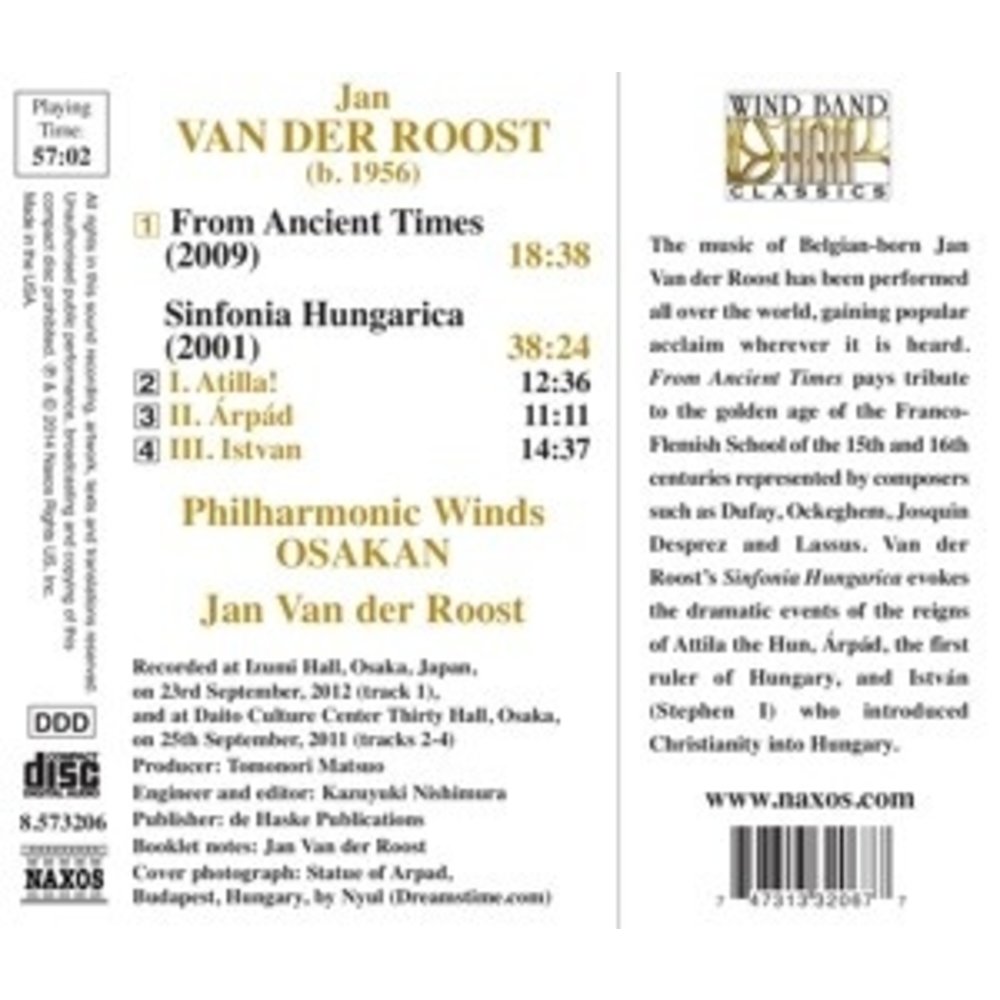 Naxos Van Der Roost,Sinfonia Hungarica . From Ancient Ti