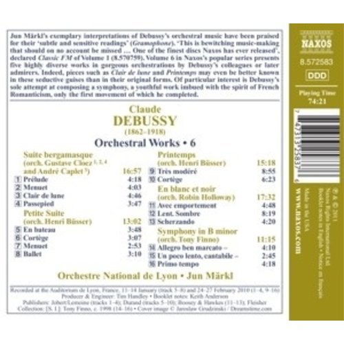 Naxos Debussy: Orchestral Works 6