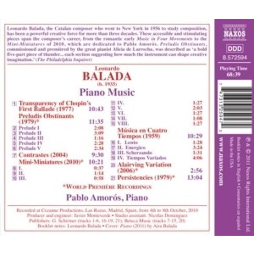 Naxos Balada: Piano Music