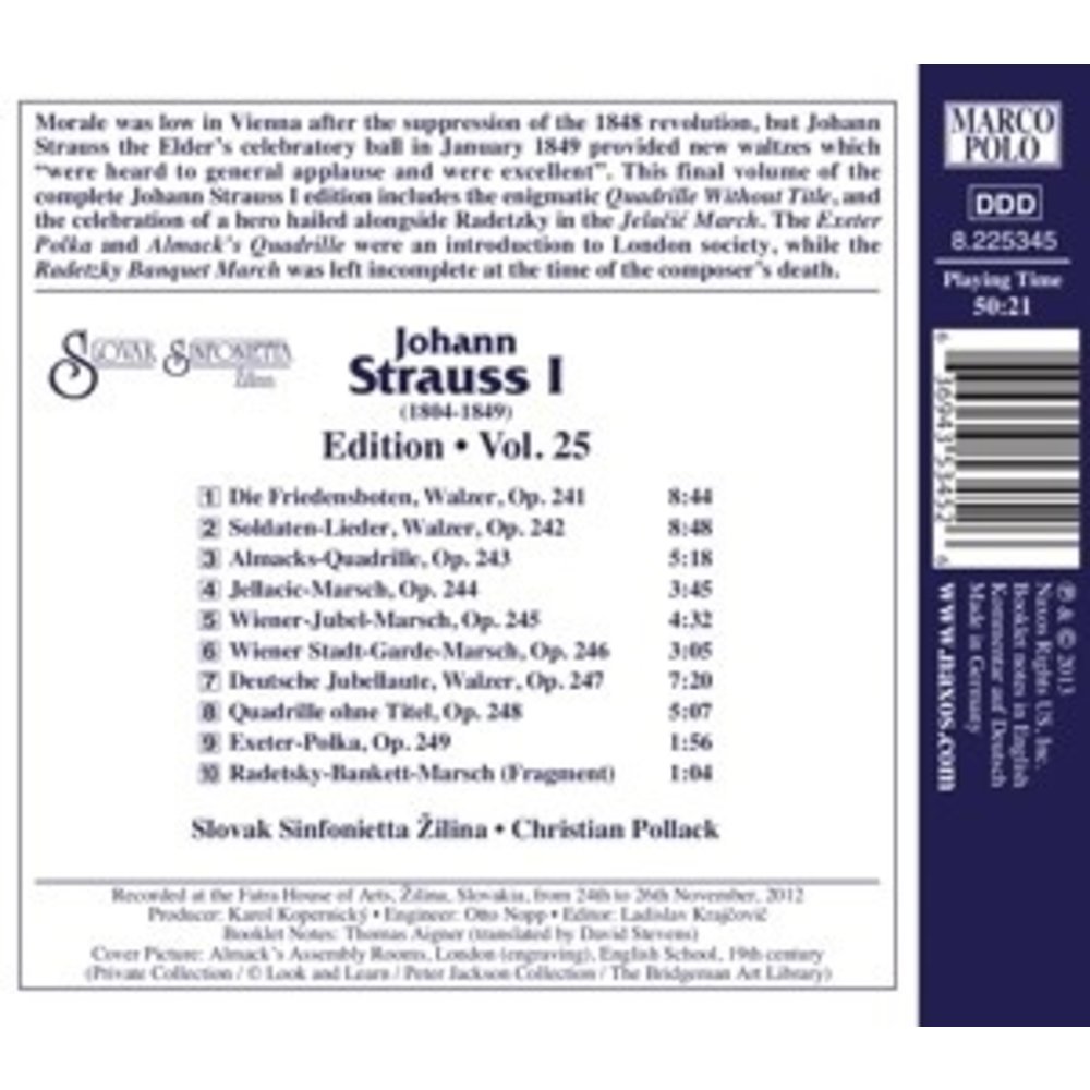 Naxos Strauss I-Edition, Vol. 25