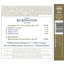 Naxos Rubinstein-Symphony N.6 In A Min., Op 111