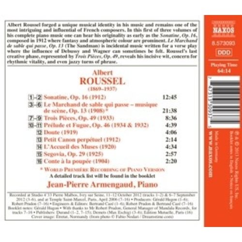 Naxos Roussel- Piano Music, Vol. I