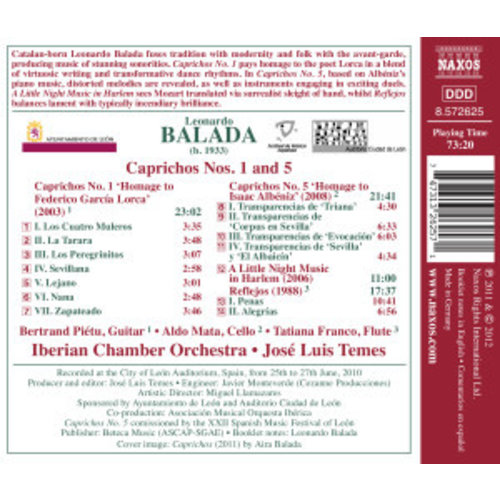 Naxos Balada: Caprichos Nos. 1+5