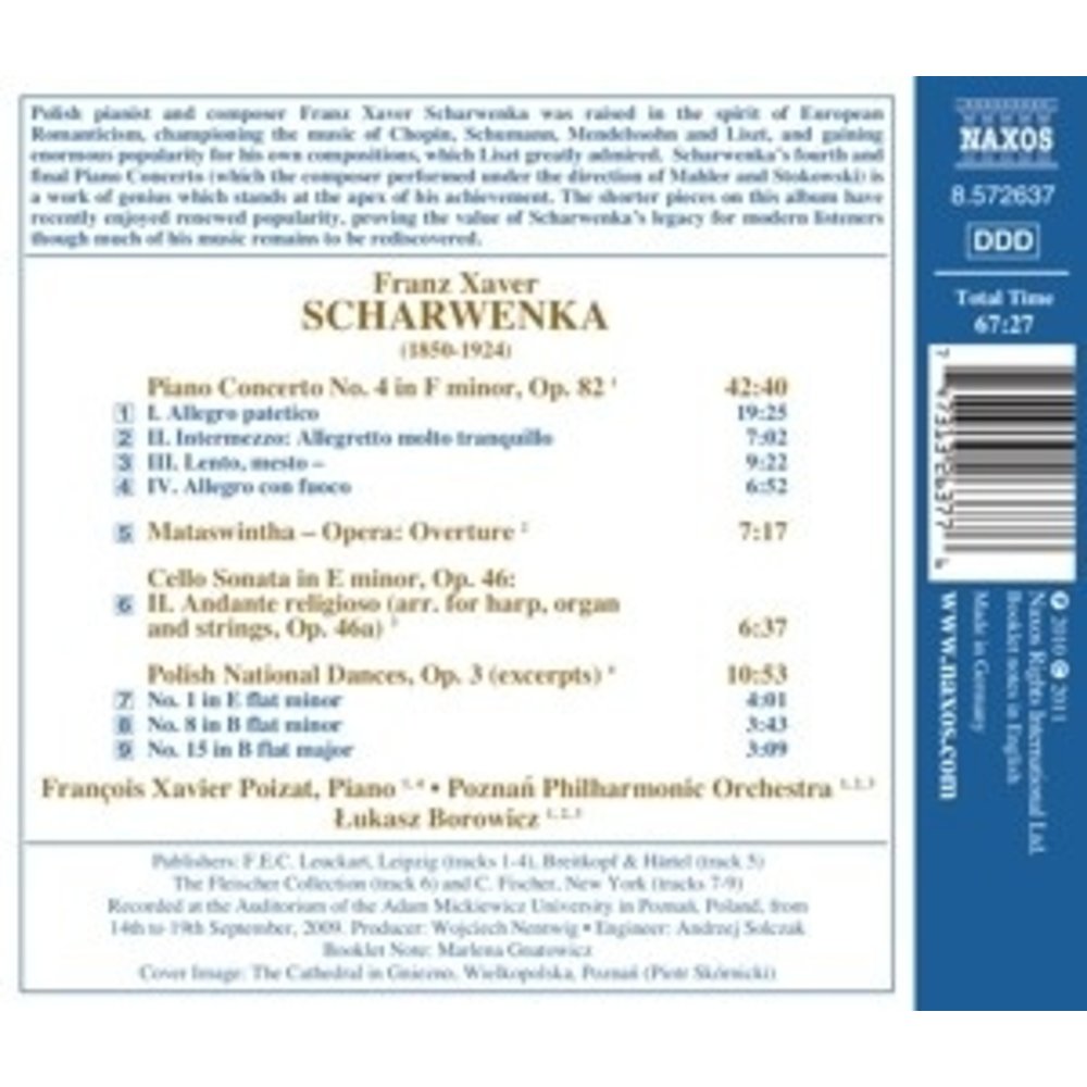 Naxos Scharwenka: Piano Cto. No.4