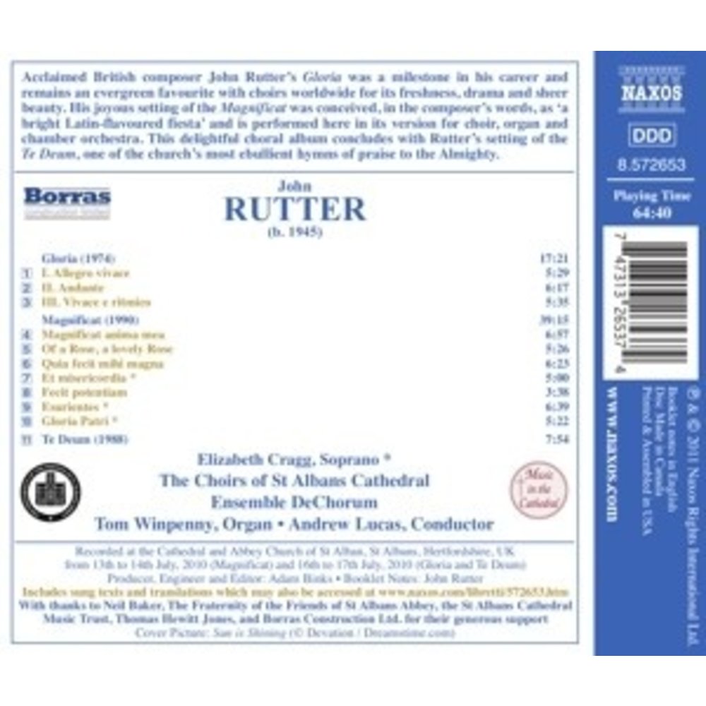 Naxos Rutter: Gloria / Magnificat