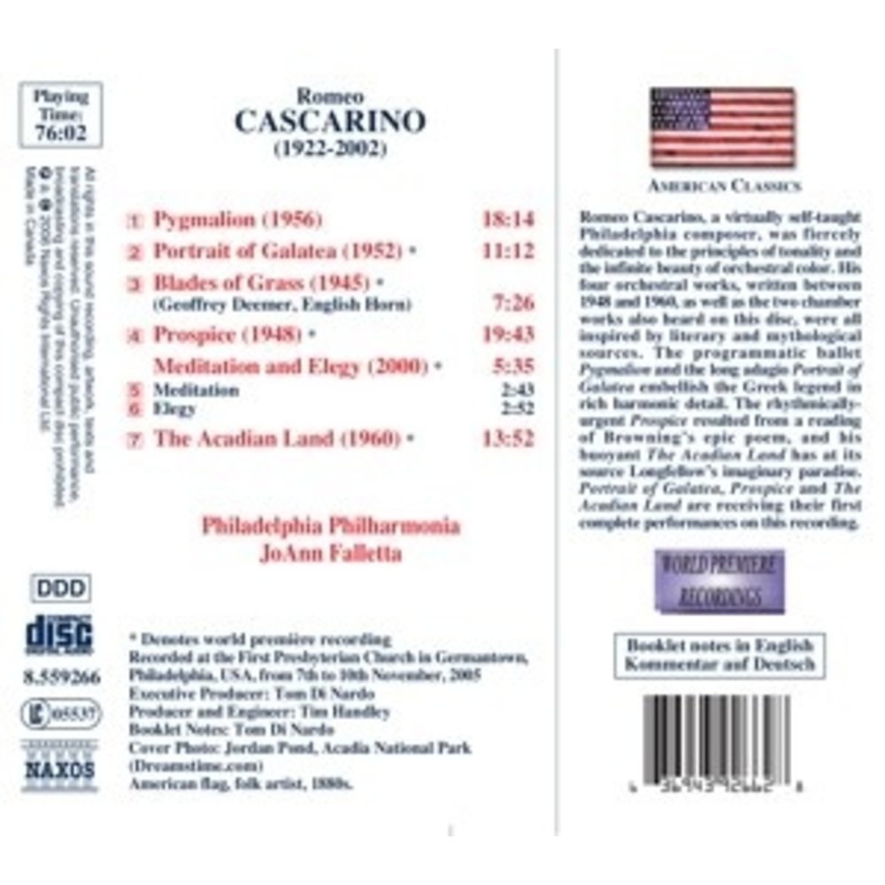 Naxos Cascarino: Orchestral Works