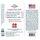 Naxos Adams: Complete Piano Music
